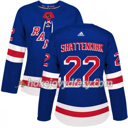 Dámské Hokejový Dres New York Rangers Kevin Shattenkirk 22 Adidas 2017-2018 Modrá Authentic